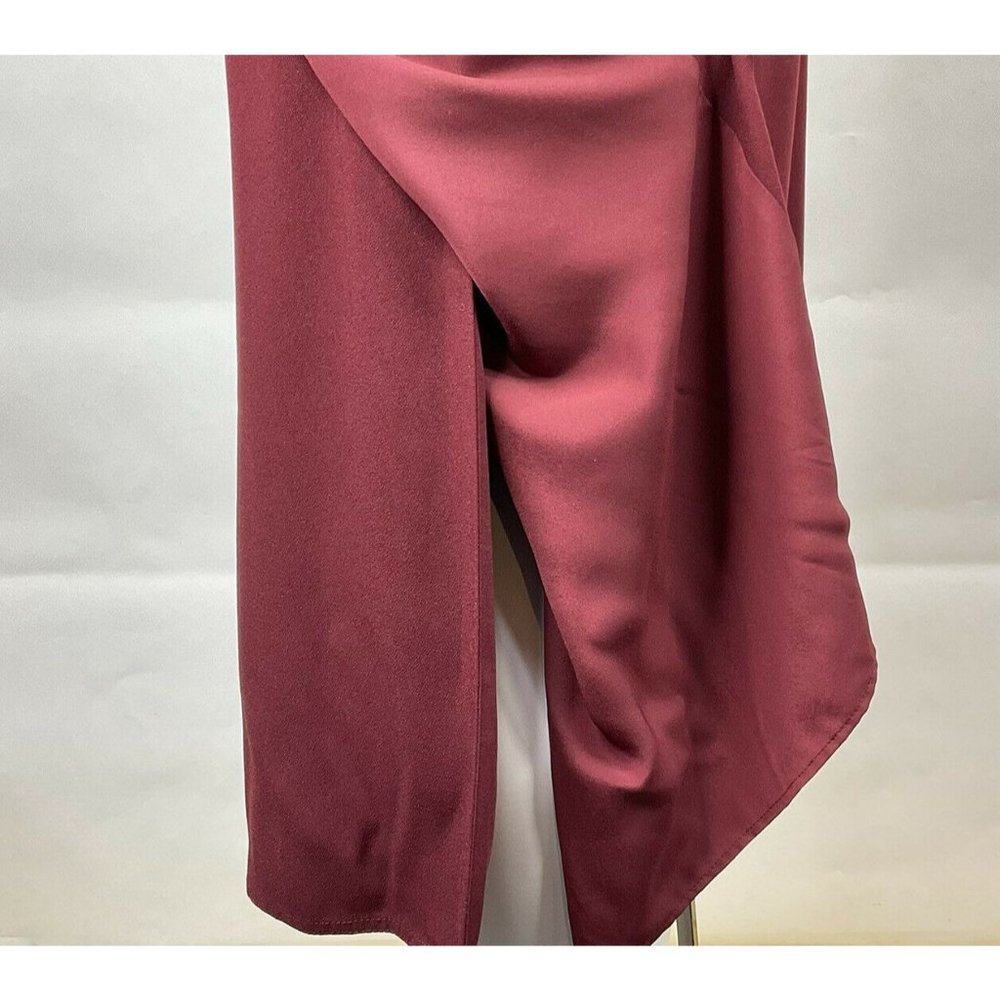 Joie Jumpsuit Womens Size 6 Mairead Garnet Wide Leg Capri Wrap Tie Nwt Msrp $348 - Picture 7 of 10